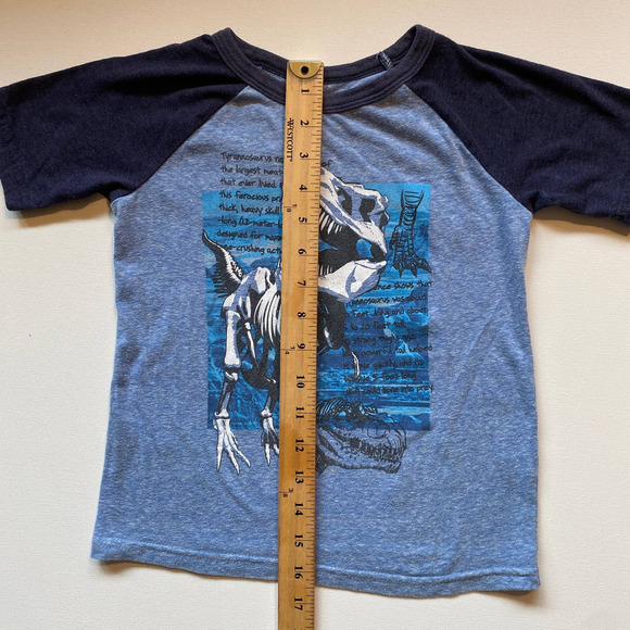 Jumping Beans Toddler Dinosaur Cotton Blend Baseball Short Sleeve Shirt (5T) - Picture 2 of 4